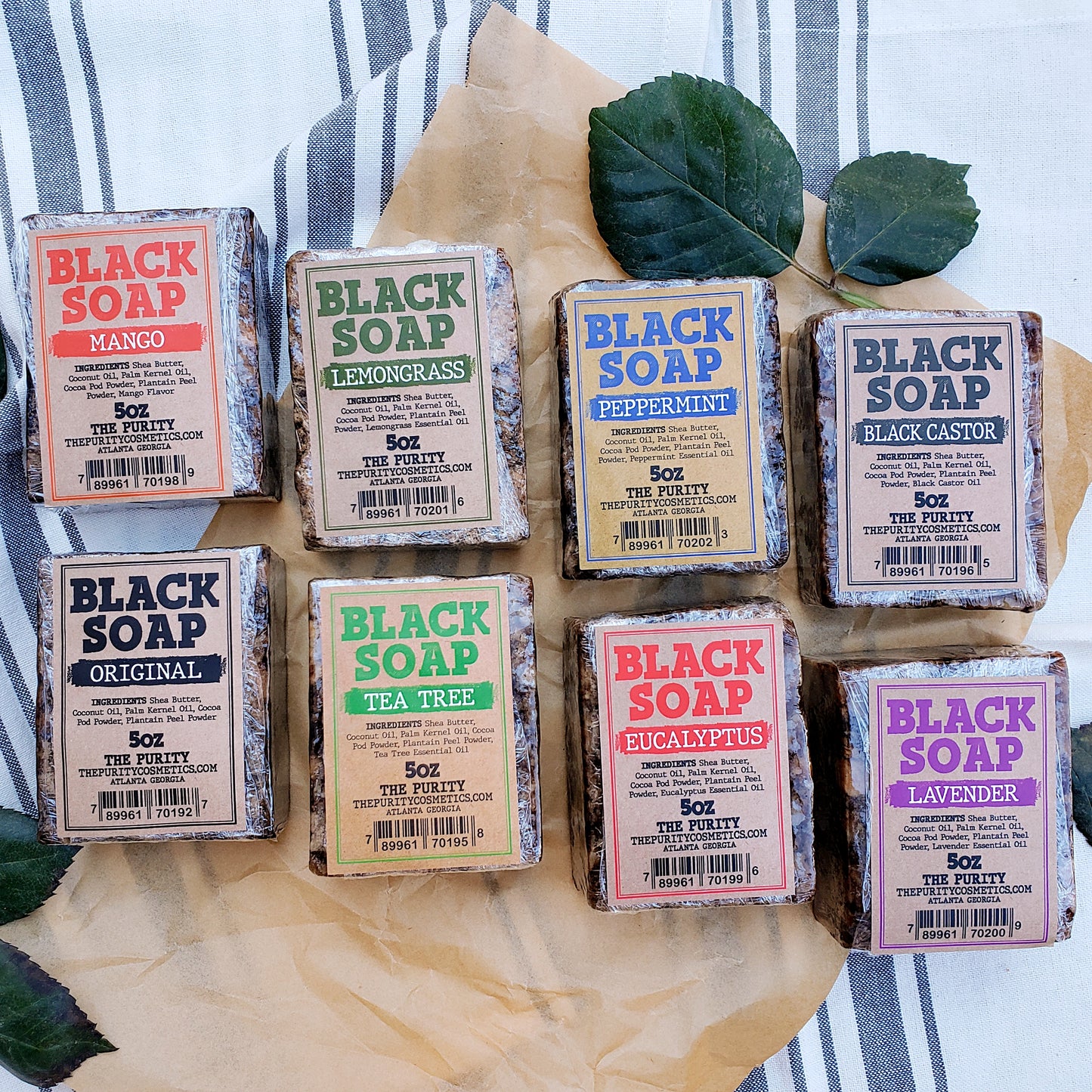 African Black Soap Bar