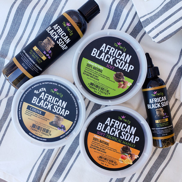 African Black Soap in the jar